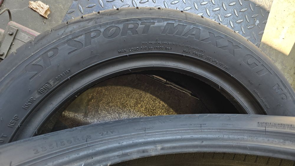 2 anvelope vară Dunlop 235/50/18-7 mm