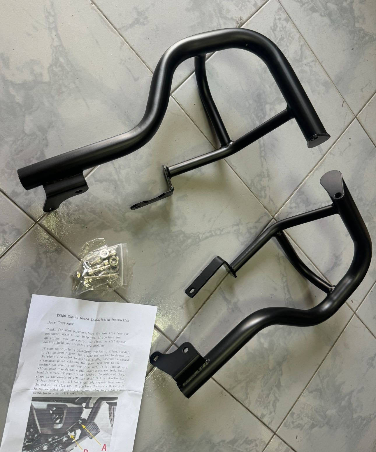 НОВ ролбар / crash bar за Kawasaki VN650 Vulcan  / VN 650 S