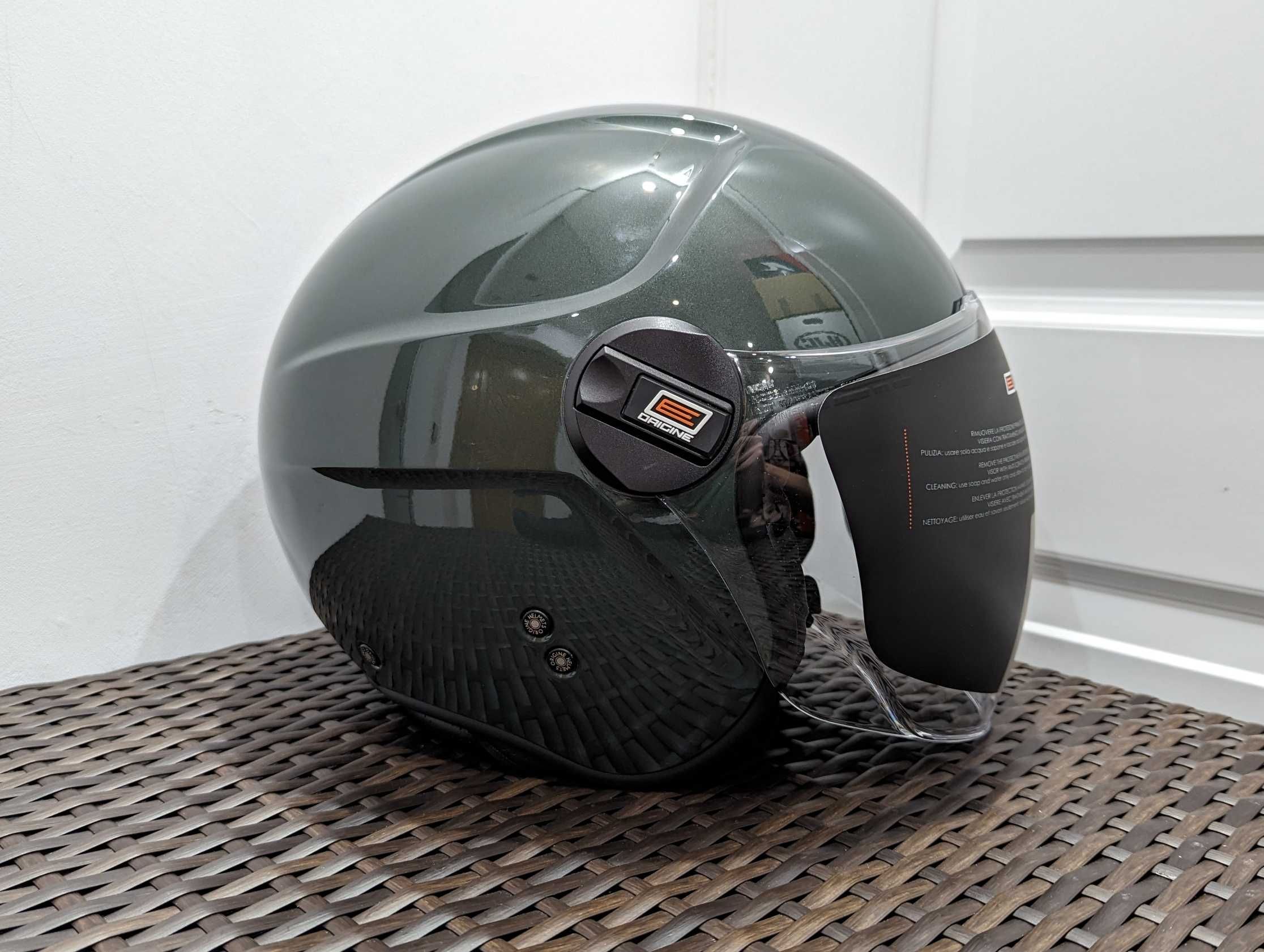 Casca moto chopper / scooter Origine, marime L -verde/negru -ope