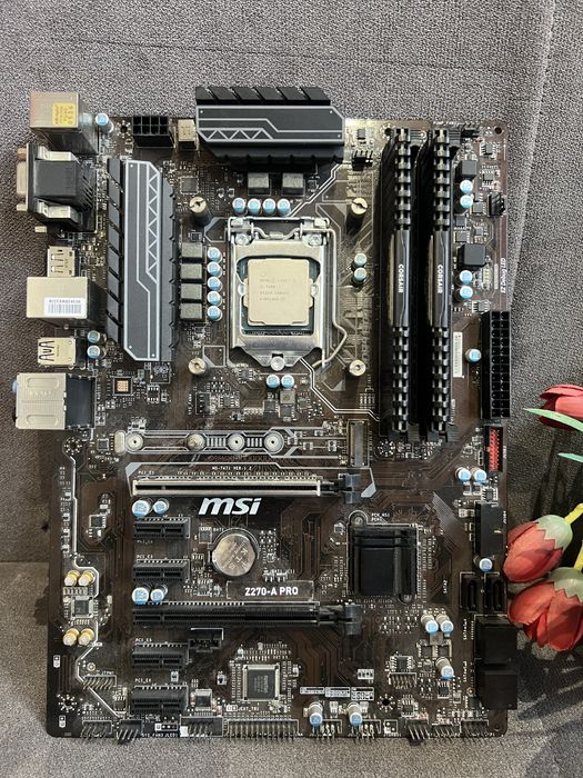 MSI Z270-A PRO + Intel Core i5-7400 + 16GB Corsair Vengeance DDR4