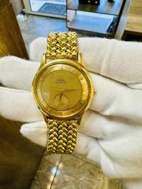 Залатен часовник 18 карата OMEGA VINTAGE JUMBO CHRONOGRAPH MEN'S 18K