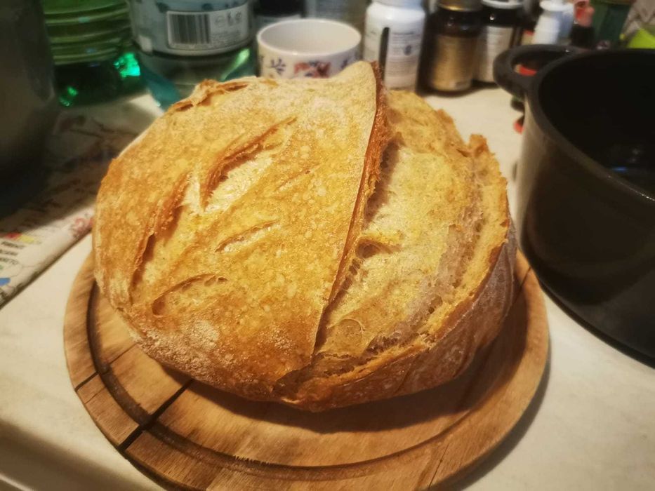 Maia salbatica din faina de grau (contine gluten)