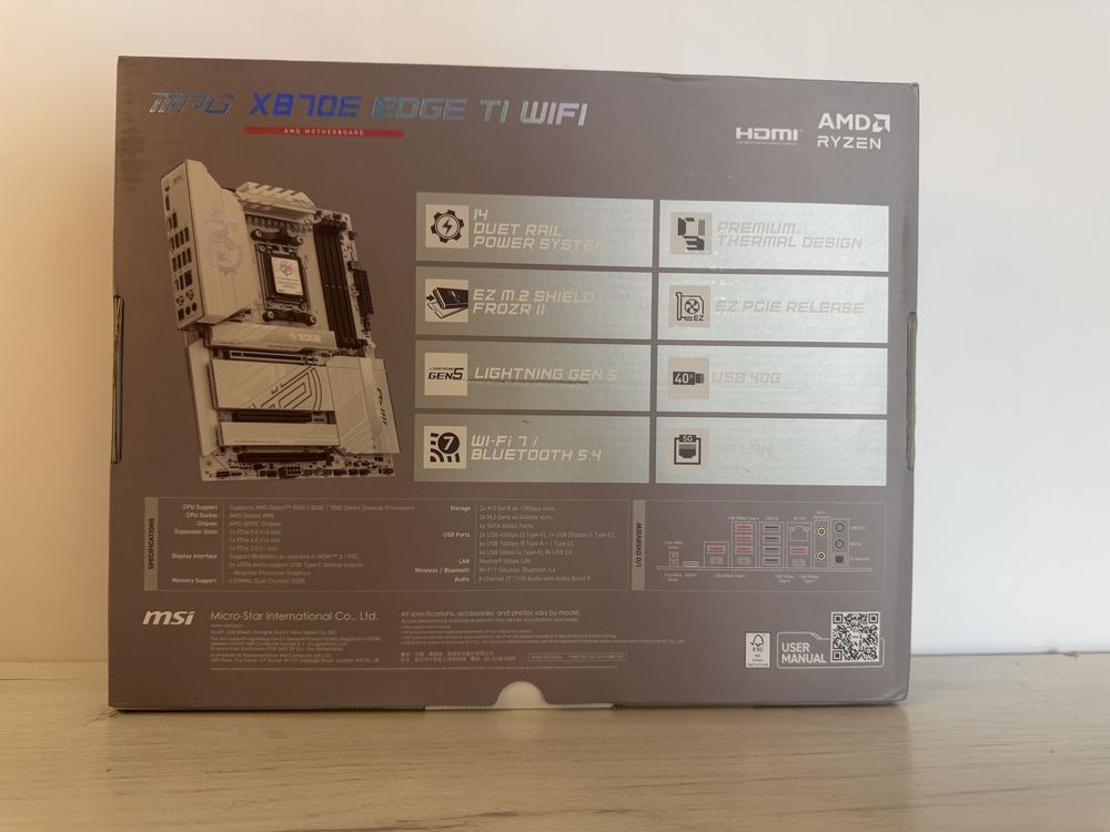 MSI X870E EDGE TI Max Wifi7