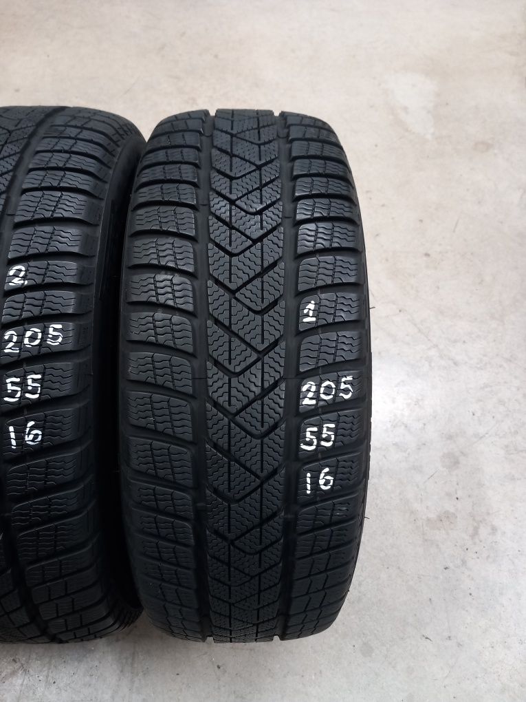 205/55R16 91H 4бр.PIRELLI WINTER RUN FLAT Неразличими от НОВИ