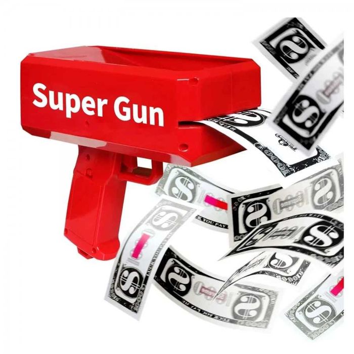 Диско Пистолет за изстрелване на пари Supreme Super Gun