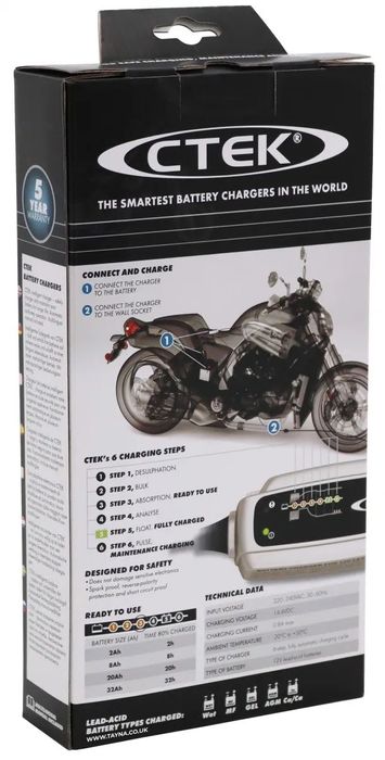 Redresor acumulatori moto CTEK XS 0.8, 12V 0.8A,sigilat