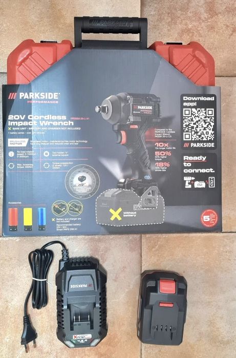 Parkside Импакт ¼" 12v 170N, Гайковерт PPBSSA 600Nm, шлайф ротационен