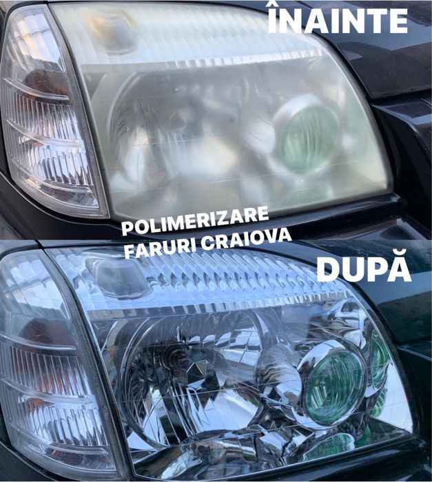 Polish faruri / Polimerizare / Restaurare / Lustruire faruri - triple