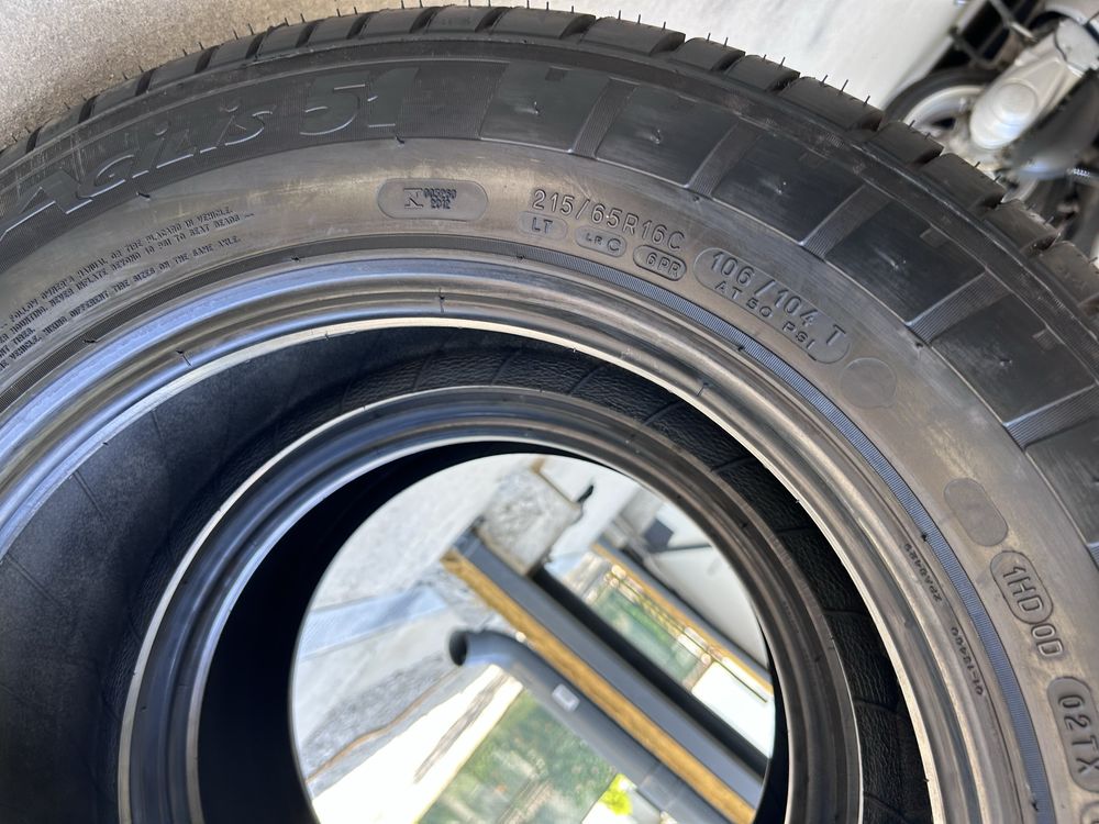 215/65/16 C 2бр. летни гуми Michelin Agilis 51 Dot 2024 ЧИСТО НОВИ!!!
