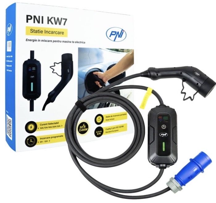 Incarcator portabil masina electrica/ hybrid PNI, monofazat, 7.4kw