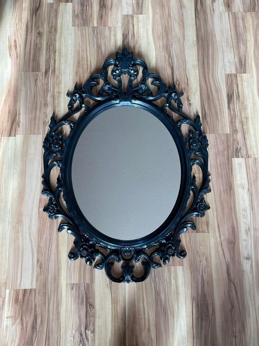 Огледало бароков стил икеа ikea ung drill черно baroque баня антре