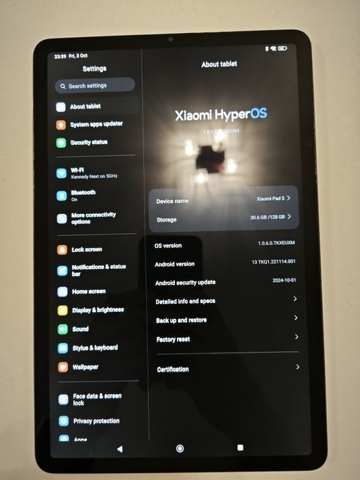Таблет Xiaomi Pad 5 11"/ Snapdragon 860 / 6GB RAM / 128GB памет