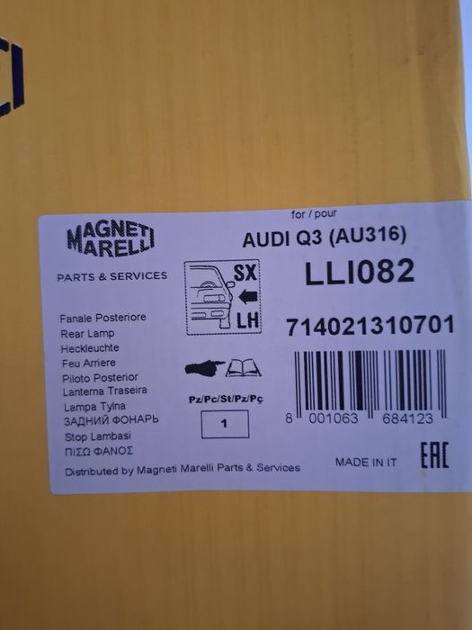 Stop Catadioptru stanga Audi Q3