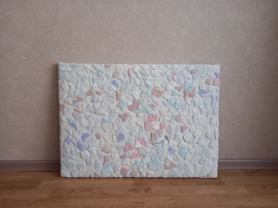 Панно красивая из шерсти