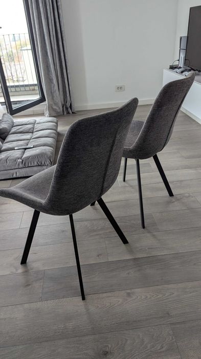 2 Scaune rotative HYGUM gri/negru (Jysk)