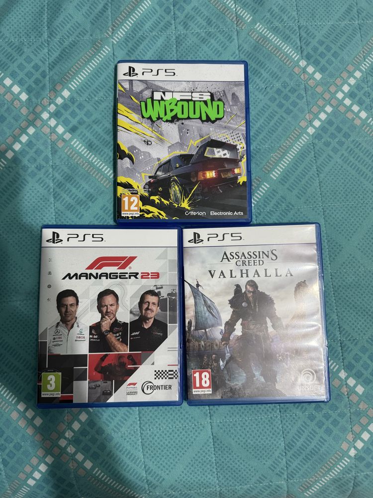 Vand Need for speed unbound/ assasin’s cred valhalla/ f1 manager 24