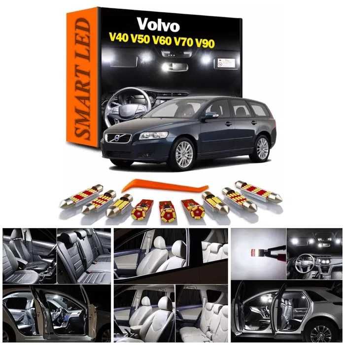 Kit de iluminare interioară LED CANBUS pentru Volvo V50 V60 V70 V90
