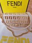 Geanta nude Fendi mini piele naturala,saculet,factura