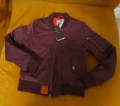 Geaca Original Bomber, impermeabila, vișinie, femei