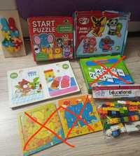 Puzzle -uri bebe 2-3 ani lemn