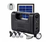 Set solar GdPlus GD 8017 cu 3 becuri lanterna led