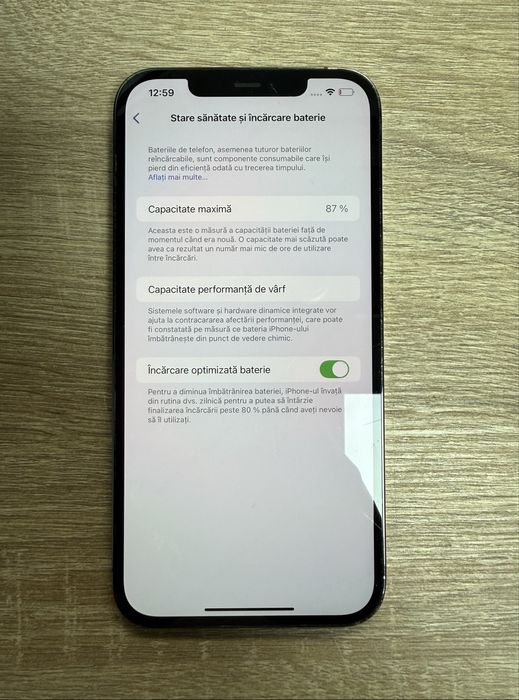 Iphone 12 Promax 128gb 87% spate spart/camera defecta