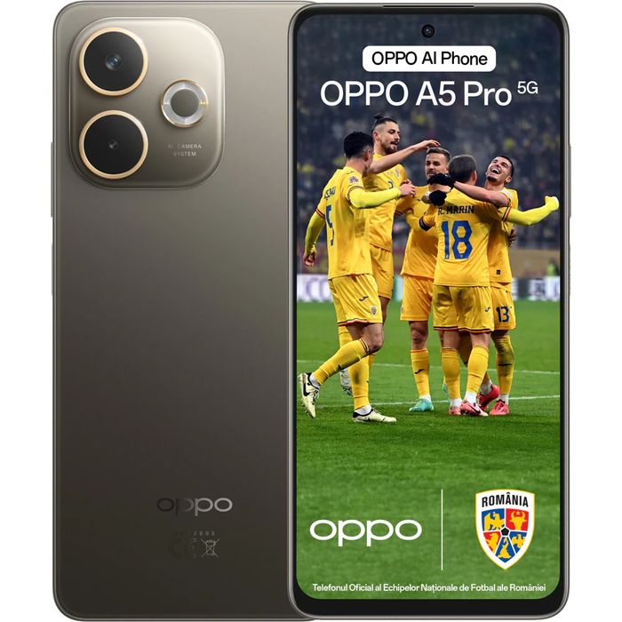 OPPO A5 Pro 5G sigilat, 256GB stocare, rezistent, 5800mAh, garantie