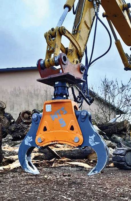 Грайфер щипка за разцепване  на дървени трупи WREKO WTS-05