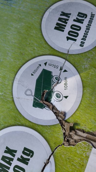 Cărucior gradina roaba basculabil 108/55/50