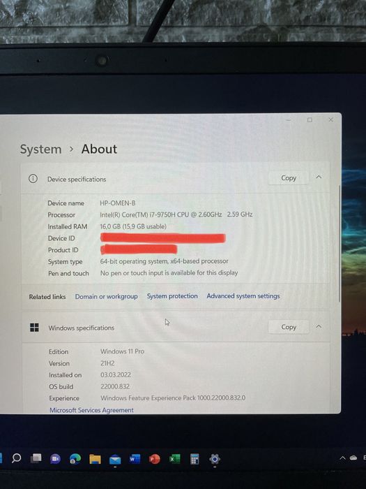 Laptop HP OMEN Gaming WIN 11 Pro
