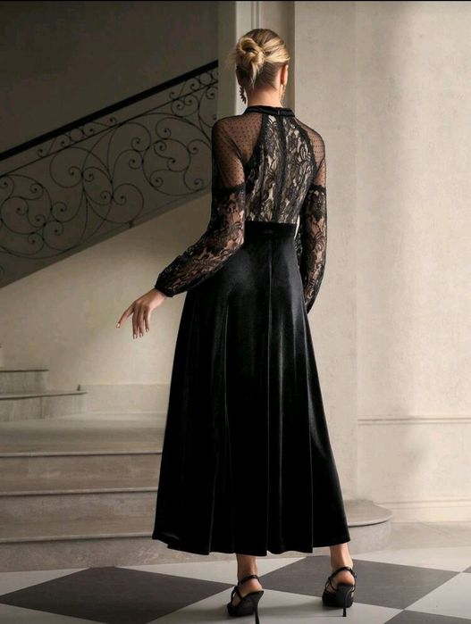 Черна официална рокля