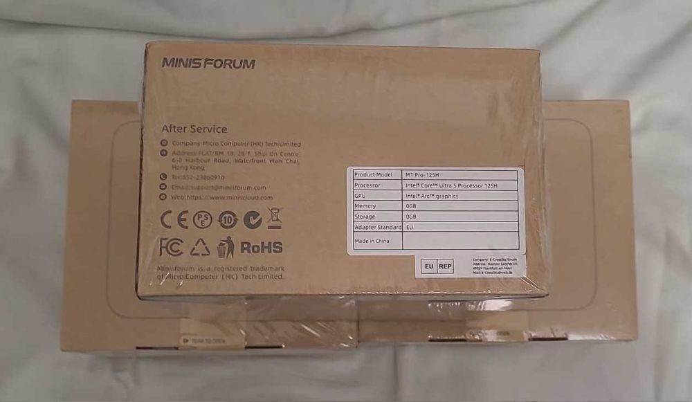 bareborne MINISFORUM M1 Pro-125H cu procesor Ultra 5 125H ,nou