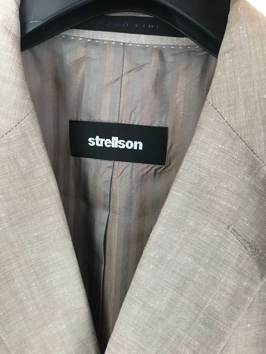 Спортноелегантно сако STRELLSON, фина вълна и лен,лятно, ново-НАМАЛЕНО