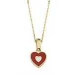 Colier aur galben 14k cu pandant inimioara - DA508