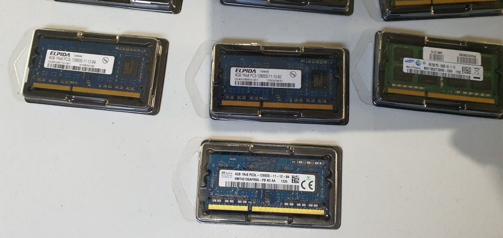 Ram памети за лаптоп 4gb ddr3 Samsung, Elpida,Hynix 10 броя