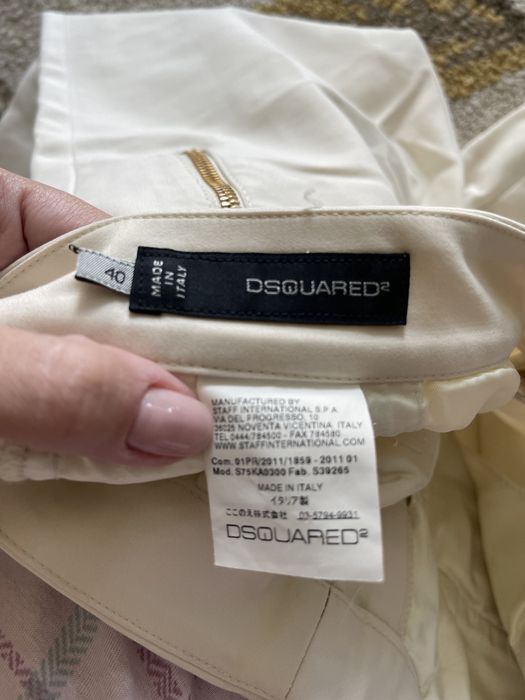 Pantaloni crem skinny Dsquared2