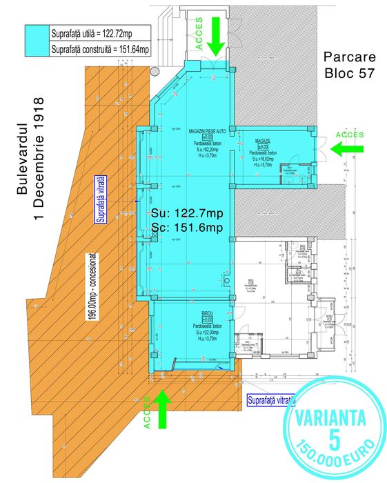 Vânzare/Închiriere/Dezmembrare - Petroșani - Zona Liceul Teoretic-ANAF
