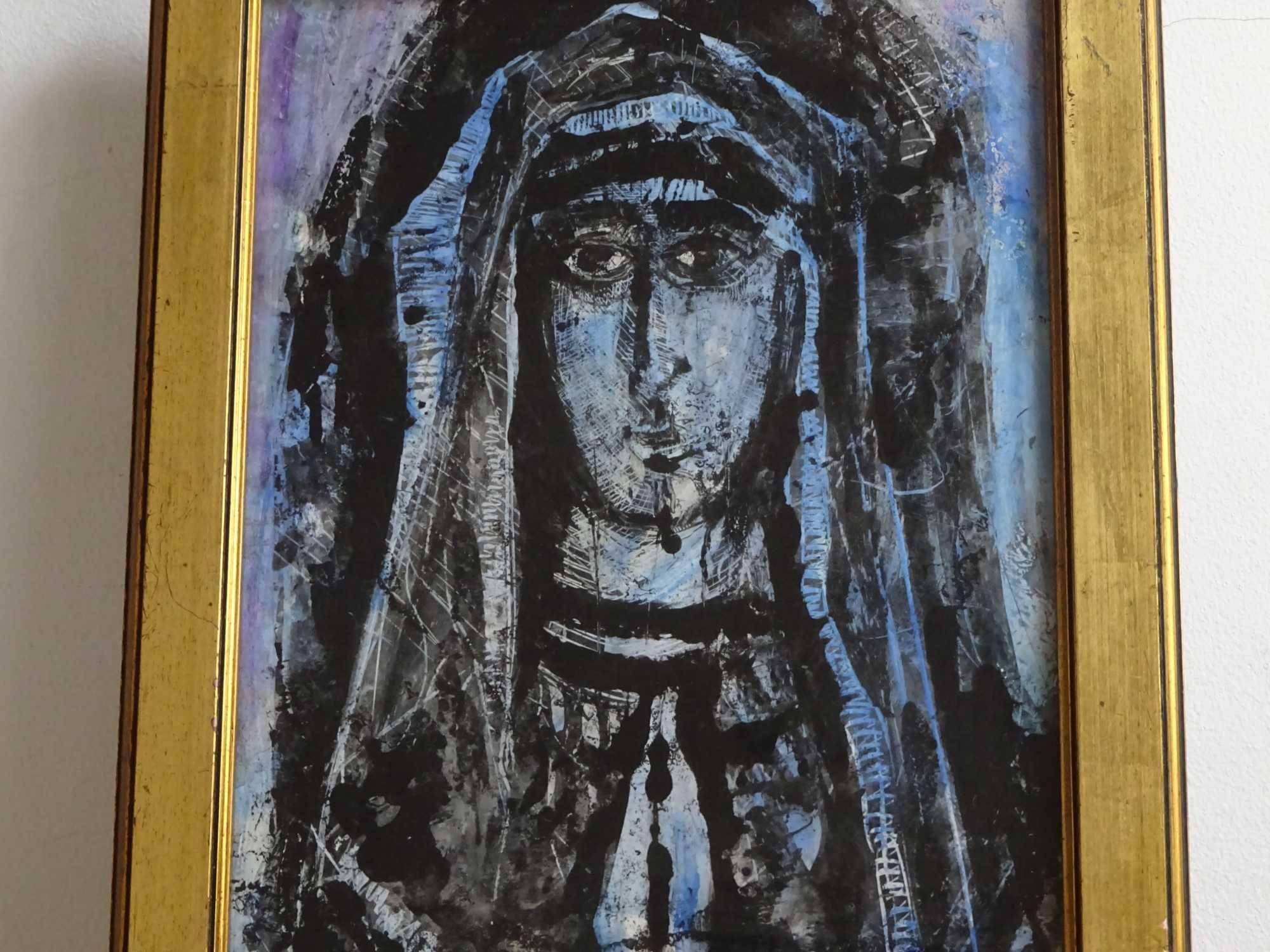 Tablou vechi, Alexandru Istrati - ’Muza’, tehnica mixta