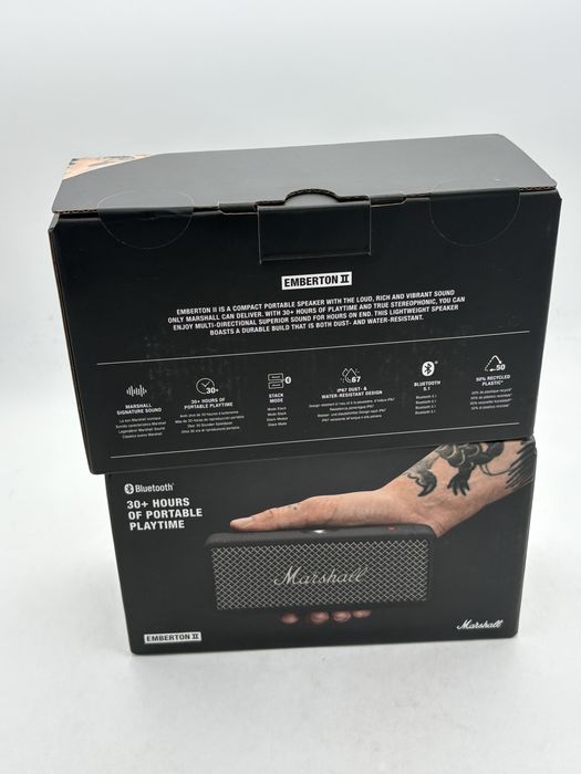 Boxa portabila MARSHALL Emberton II, sigilata, transport ZERO