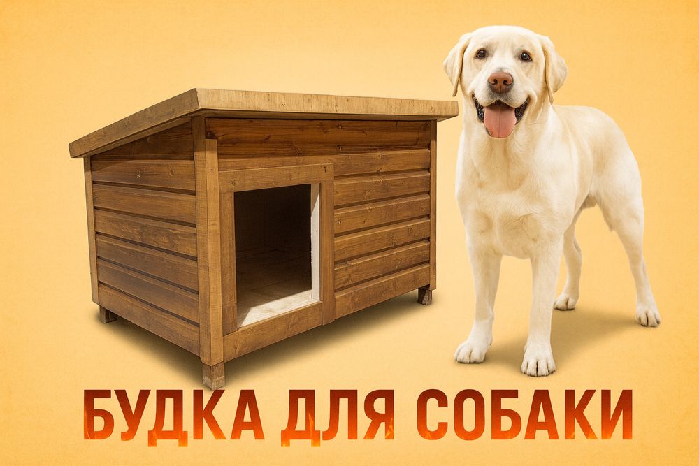 Будка для собак в Алмате на заказ Конура Домик 4