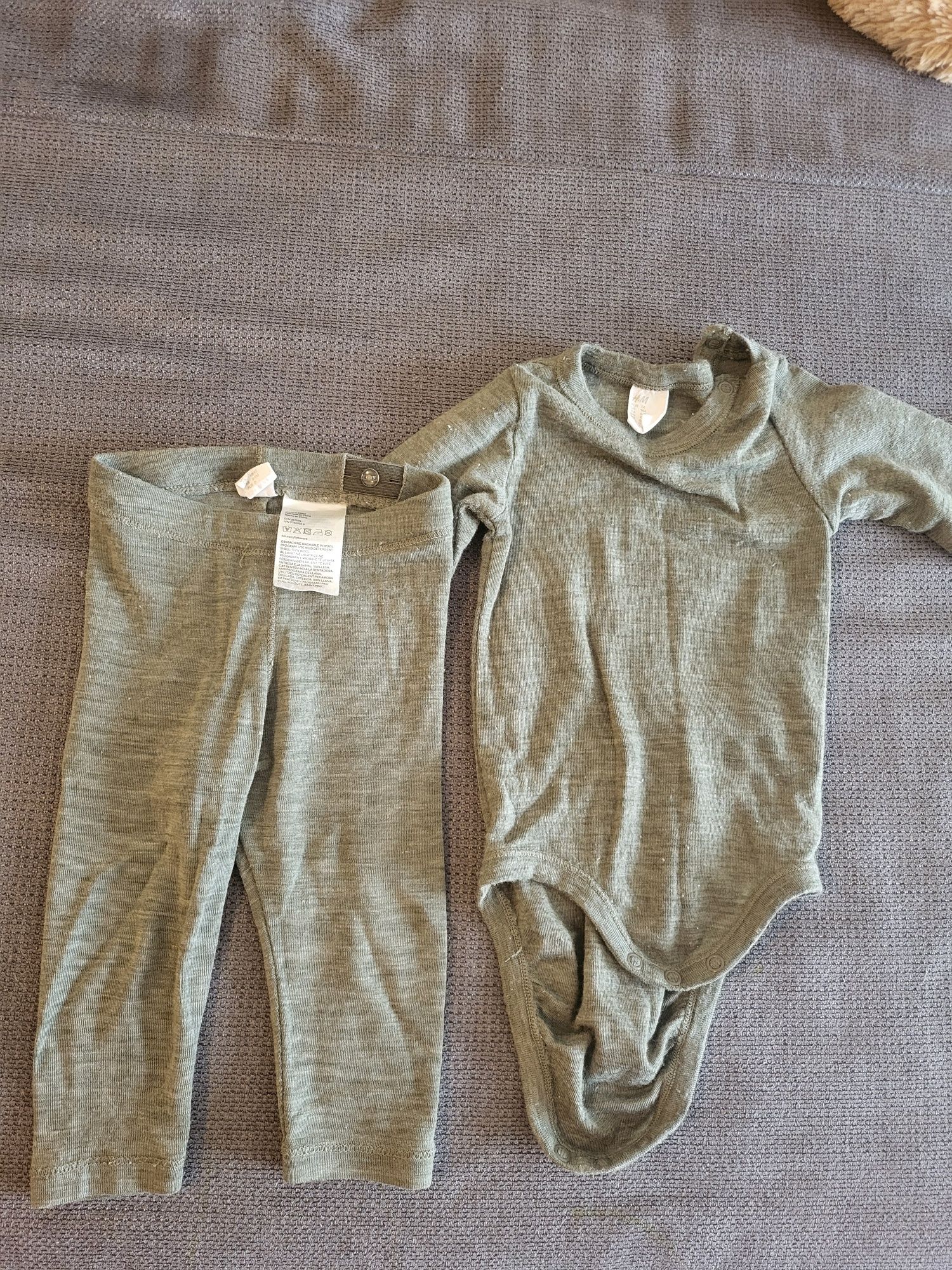Вълнено боди и клин H&M, размер 74 см