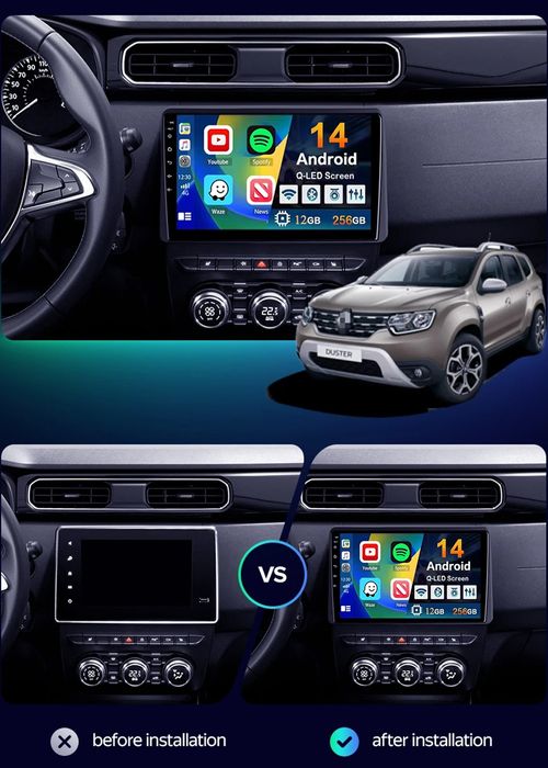 Navigatie Android Dacia Duster si Arkane 2019-2024