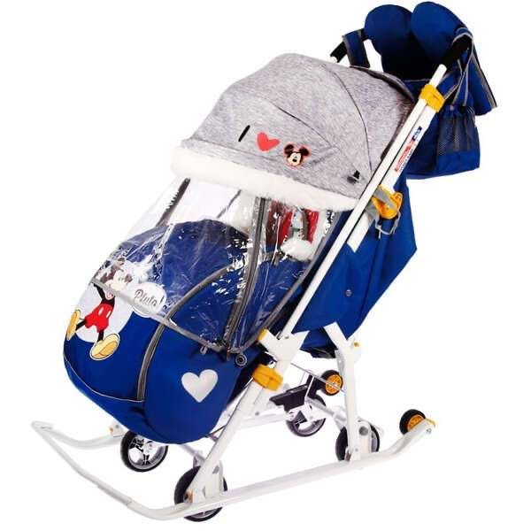 Санки-коляска Nika kids Disney-baby 2. Микки Маус