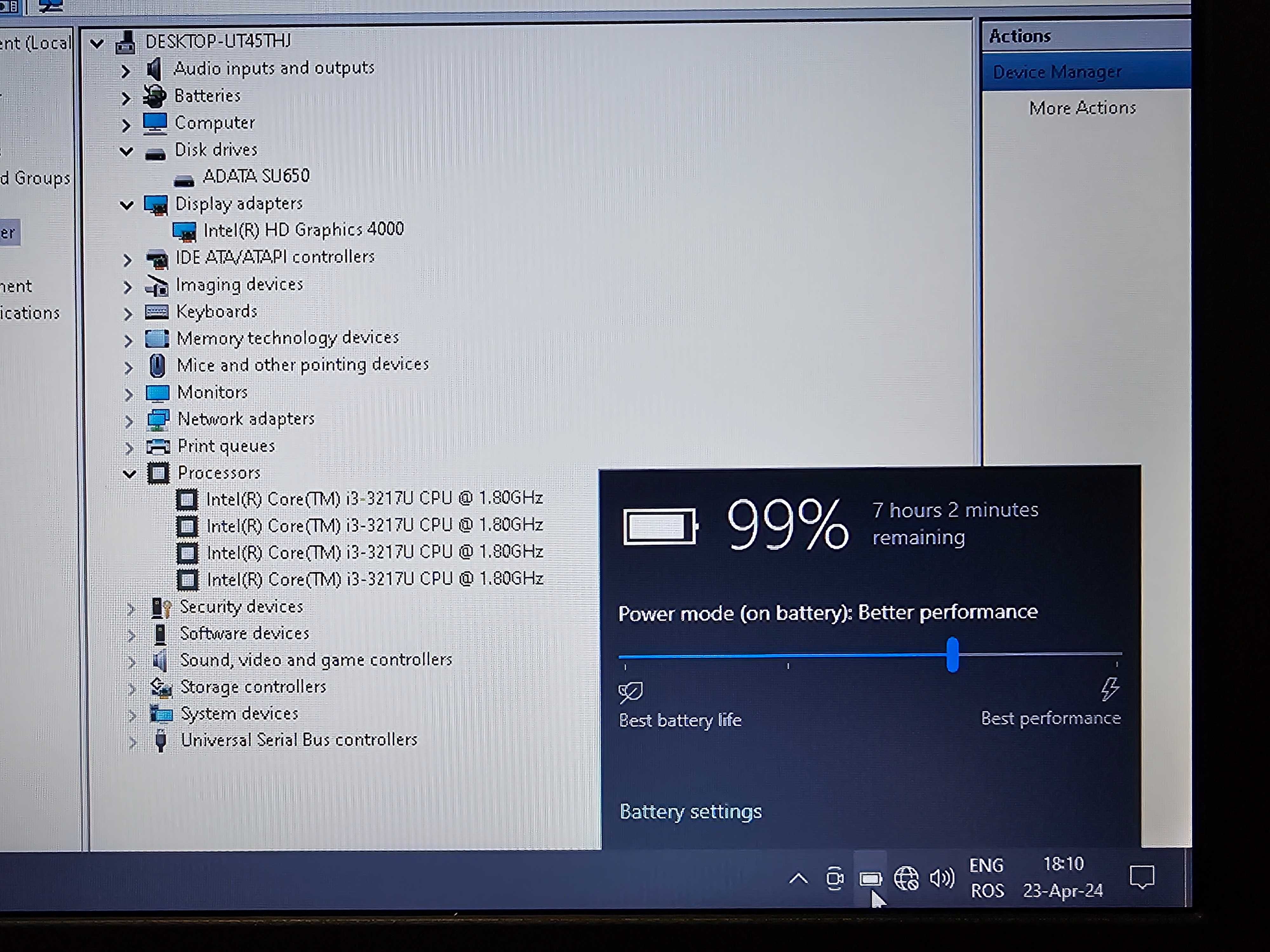 Lenovo ThinkPad X131e, i3-3217U, 6GB ram, SSD 120GB, baterie 6 ore