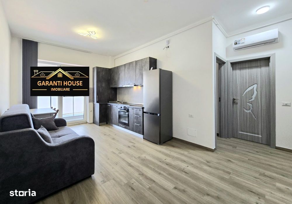 Bloc nou, apartament cu 2 camere, mobilat si utilat, parcare, 350€