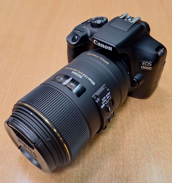 Canon 1300D+Sigma 105mm Macro for Canon(новый) набор для стоматологов