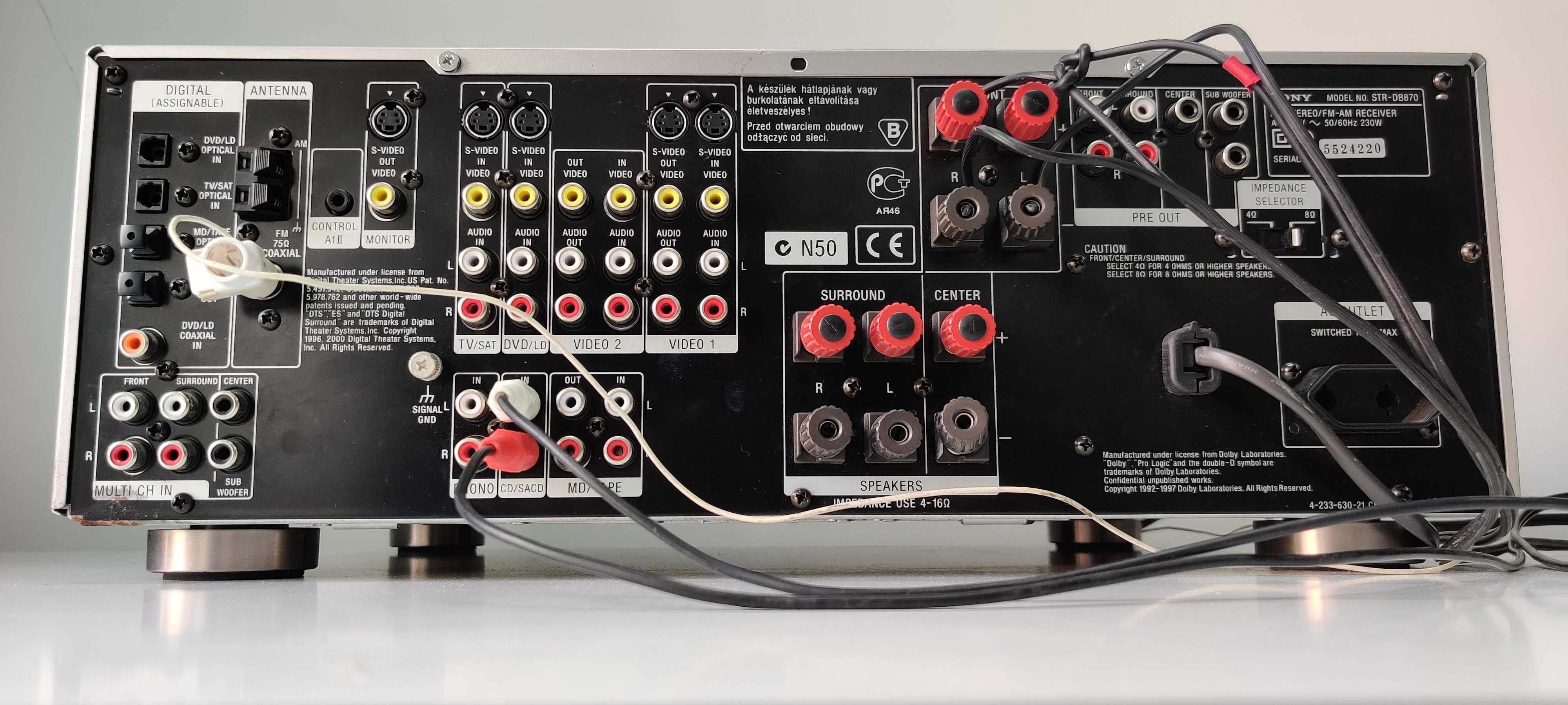 Sony STR DB 870 QS muzica 5.2 si stereo satie muzica