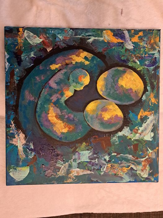 Tablou abstract acrilic