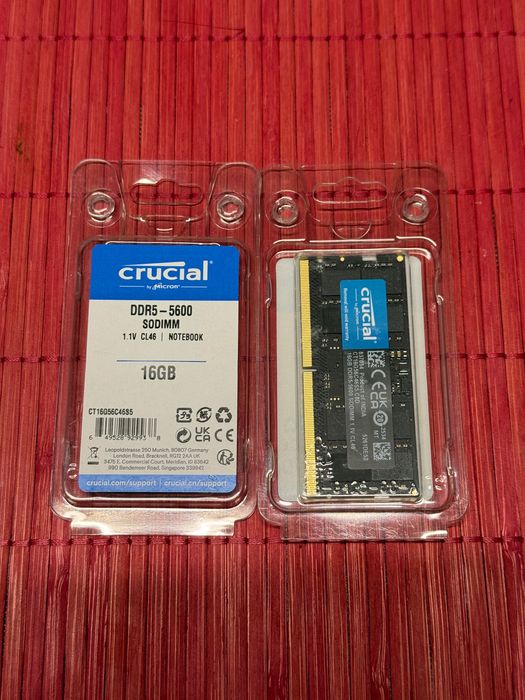 Crucial 32Gb DDR5 5600Mhz CL46 Laptop 2x16Gb - sigilat
