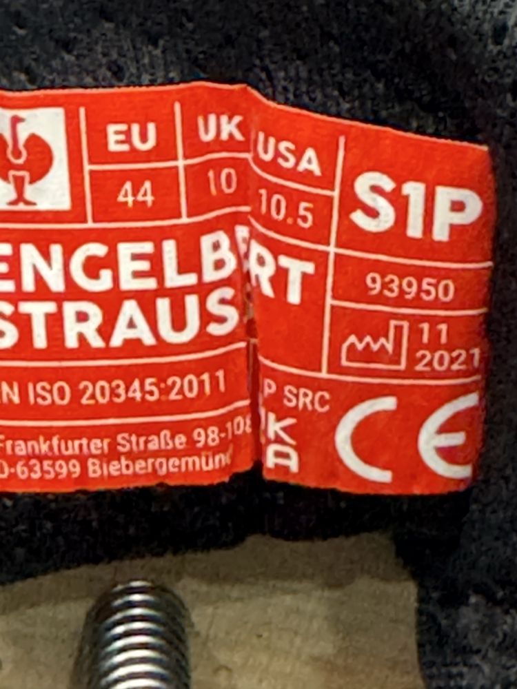 Работни обувки с метално бомбе ENGELBERT STRAUSS .Номер 44
